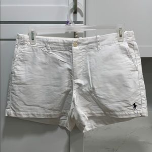 Polo white shorts